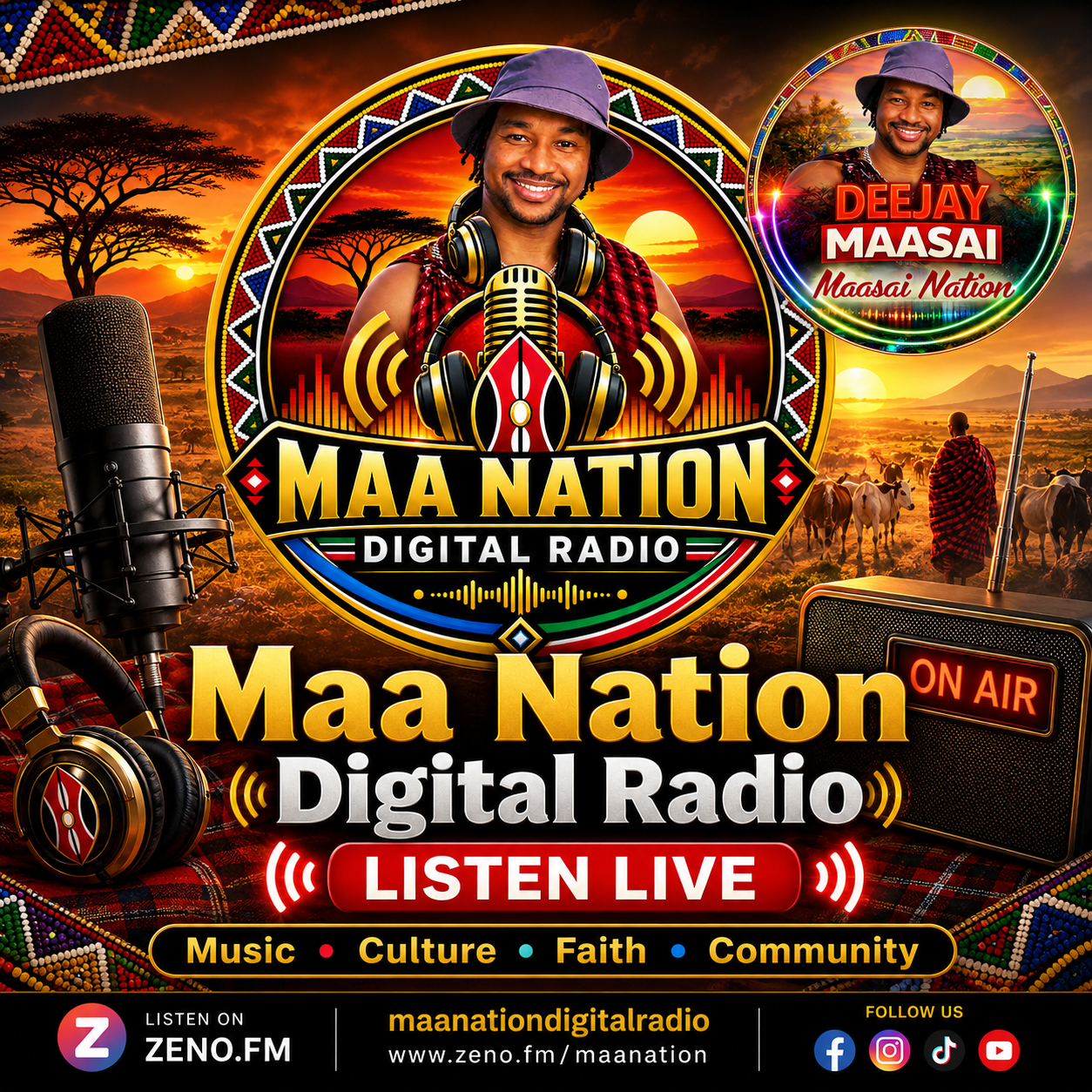Maa Nation Digital Radio feature graphic