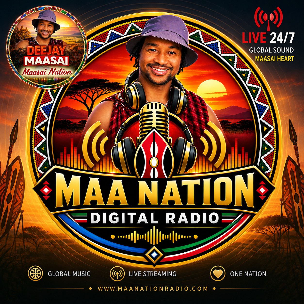 Maa Nation Digital Radio poster